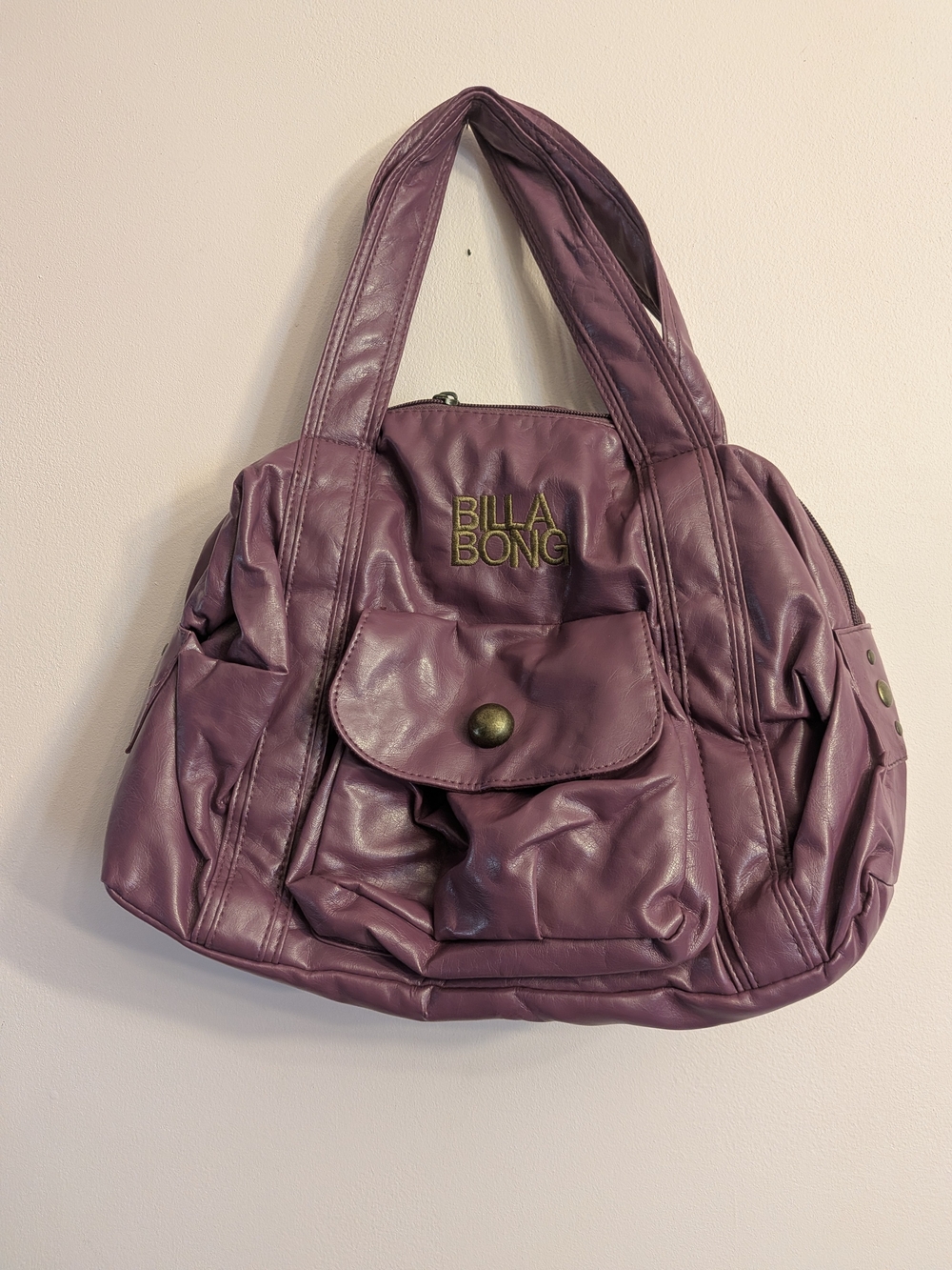 Y2K Billabong Women's Purple Tote Bag